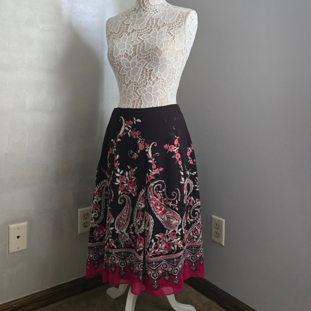 Women's East 5th Floral Silk Skirt